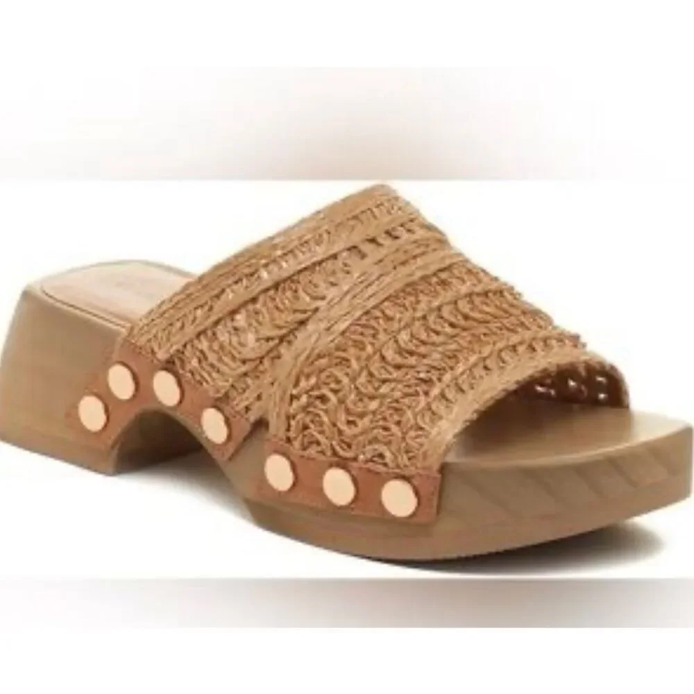 Kelsi Dagger Brooklyn woven studded clog sandal 6